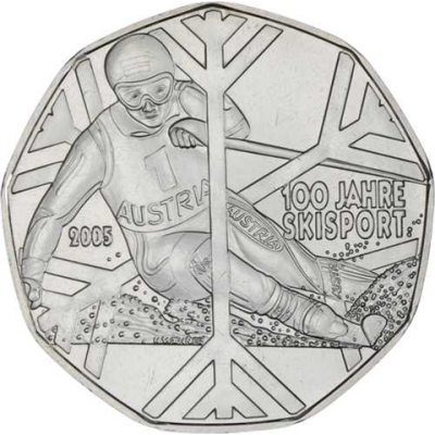 Österreich-5 Euro-2005-AGstgl-Skisport-RS