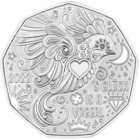 Österreich-5-Euro-Silber-2022-Neujahrsmünze-Glücksvogel-AV