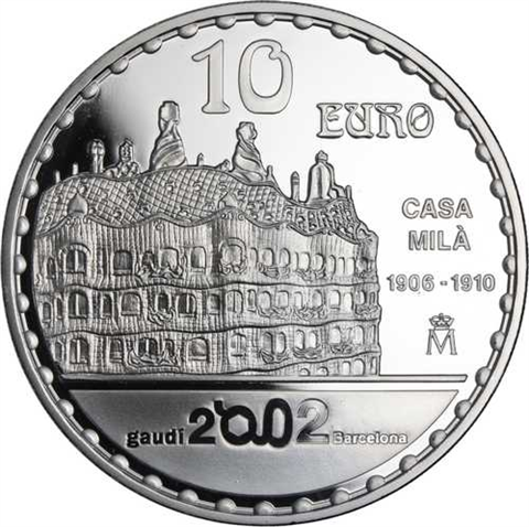 Spanien-10Euro-2002-AGpp-CasaMilà-VS