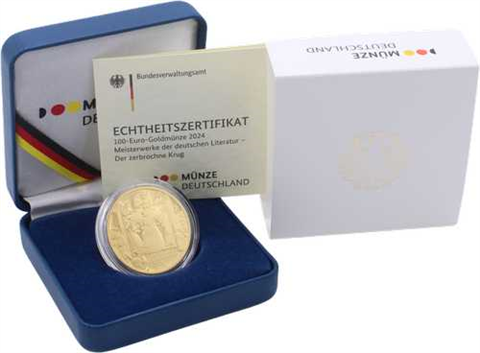 Deutschland-100 Euro-2024-AUstgl-Der zerbrochene Krug-RS