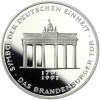 Deutschland 10 DM Münze 1991 PP Deutsche Einheit, Brandenburger Tor