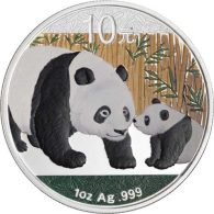 China-10Yuan-2011-AG-Panda-Farbveredelung-FD-VS