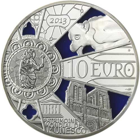 Frankreich 10 euro 2013 PP Notre Dame III