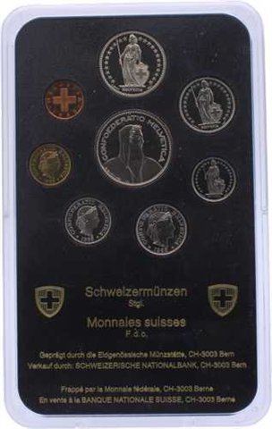 Schweiz-8,86 Franken-1985-bfr-Kurssatz-RS